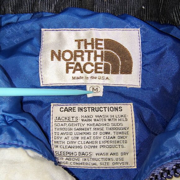 Vintage 70s The North Face Goose Down Ski Vest Size Medium Corduroy Made in USA - Picture 4 of 16